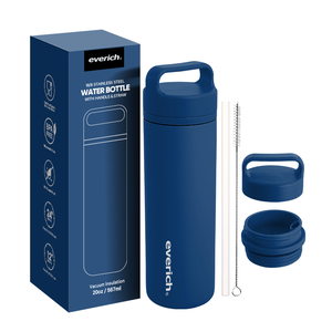 Bouteille <span class=keywords><strong>Thermique</strong></span> en Acier Inoxydable à Double Paroi Isolante de 20 oz Sans BPA pour les Déplacements Modernes Longue Durée avec Poignée - Product Image 5