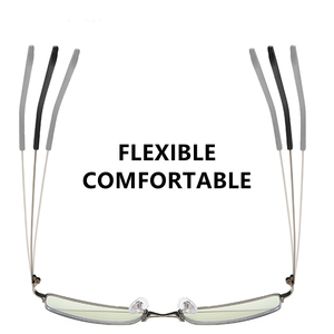 Petites <span class=keywords><strong>lunettes</strong></span> rectangulaires noires en alliage argenté, demi-cerclées, optiques, sur ordonnance, montures de <span class=keywords><strong>lunettes</strong></span> 2026, <span class=keywords><strong>lunettes</strong></span> d'ordinateur pour hommes, anti-lumière bleue - Product Image 2