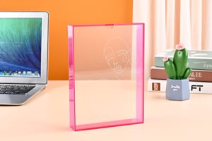 Khung ảnh Acrylic đầy màu sắc tùy chỉnh với thiết kế hiện đại-Có sẵn màu xanh và hồng để trưng bày ảnh - Product Image 3