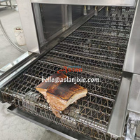 Machine à brûler les poils d'animaux à gaz grande capacité pour usine de viande, machine à éliminer les poils des pattes de porc et de bétail