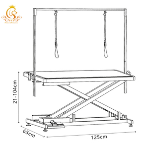 EUR โต๊ะเสริมสวยสำหรับสัตว์เลี้ยงที่มีแขนคู่ใช้ในบ้านโต๊ะเสริมสวยสัตว์เลี้ยงสำหรับสุนัขแมว - Product Image 6