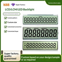 Produsen Panel LCD 2026 Layar Tersegmentasi Model Kalkulator Kustom, Layar Linear 12 Digit, Tampilan Numerik Positif, Ukuran Kecil