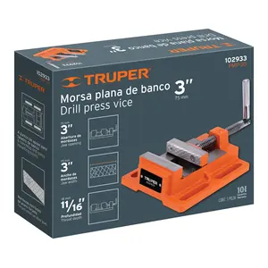 Truper 3 \ "(75 Mm) apertura a panca piatta morsa - Product Image 4