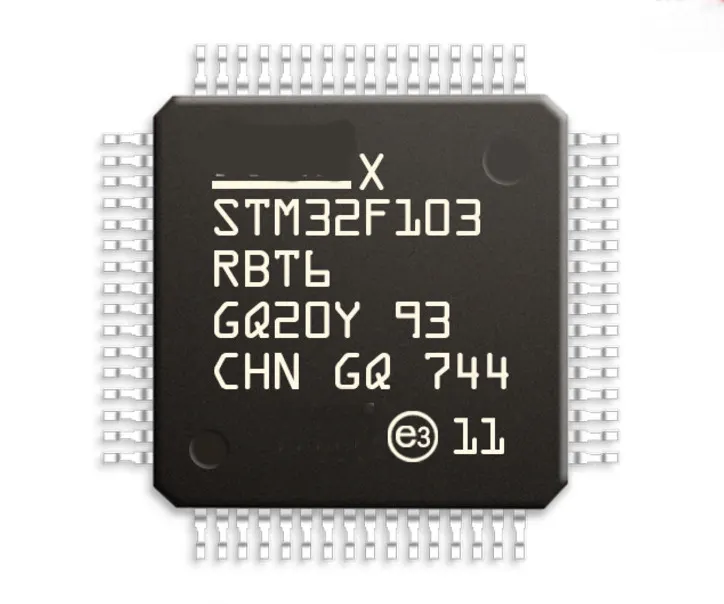 新しいSTM32F103RBT6マイクロコントローラーCORTEX M3 128KフラッシュメモリLQFP64