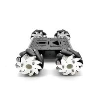 Kit de voiture intelligente programmable avec roues Mecanum en alliage d'aluminium et châssis C300 pour l'apprentissage de la robotique STEM