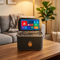 Machine de karaoké portable avec écran tactile HD de 11,6 pouces, Android, WiFi, haut-parleur avec microphone sans fil, karaoké familial en plein air