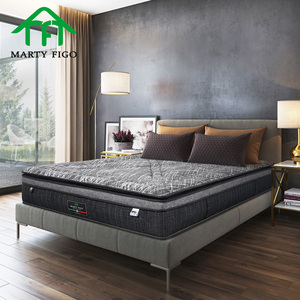 13.5 pouces de luxe ignifuge Euro oreiller haut simple King Size lit Latex matelas dans une boîte mémoire mousse poche printemps reine matelas - Product Image 4