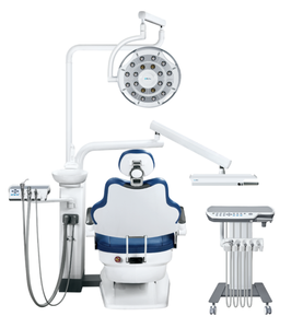 <span class=keywords><strong>Unit</strong></span>à Dentale Elettrica Buffalo con Luce Orale LED, Braccio Ausiliario, Vassoio in Alluminio, Poggiatesta Rotante, Sistema Idrico Automatico, 9 Memorie - Product Image 2