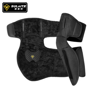 SULAITE Rodilleras para motocicleta, forro polar grueso, protectores de piernas cálidos y resistentes al viento, talla única, color negro, protección para adultos - Product Image 1