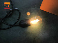 Guirlande lumineuse LED RGB de 10 m, ampoules suspendues, câble en cuivre pur, E27, indice de protection IP65, télécommande, rechargeable, à intensité variable, Noël