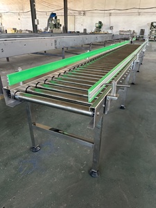 Özelleştirilmiş ağır yükleme konveyörü yassı paslanmaz çelik makaralı konveyörler gıda taşıma üretimi - Product Image 2