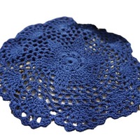 Meilleures ventes : Sous-verre décoratif ajouré en crochet, fait main, fabriqué à Yiwu, qualité export, support de plat ajouré