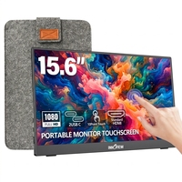 10 Noktalı Çoklu Dokunmatik Taşınabilir Monitör HDR Yüksek Dinamik Aralık Zengin Renk Geriverimi ile Grafik Dijital Çizim Tasarım Oluşturma