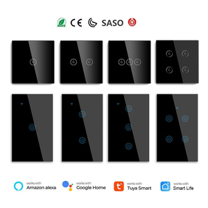 Mvava CE RoHS 1/2/3/4 Gang EE. UU. UE Zigbee <span class=keywords><strong>Tuya</strong></span> Alexa <span class=keywords><strong>Smart</strong></span> Home Wall Touch Light <span class=keywords><strong>Wifi</strong></span> <span class=keywords><strong>Smart</strong></span> Switch interruptor inteligente <span class=keywords><strong>wifi</strong></span> - Product Image 1