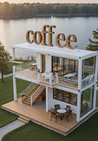 Maison modulaire préfabriquée au design intelligent, bâtiment ventilé et portable pour boutique moderne, bureau et vie confortable