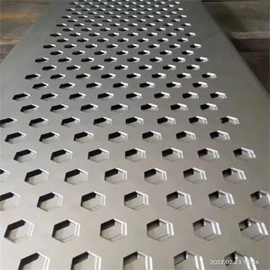 Tôles métalliques perforées à trous ronds/carrés en acier inoxydable/galvanisé/aluminium, compatibles soudage, certifiées ISO9001, filtres - Product Image 1