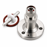 Connecteur mâle de type N vers adaptateur coaxial RF à montage sur panneau à bride EIA 7/8 en stock