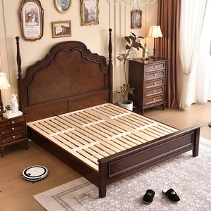Anna Wooden <b>Bed</b> 1.8M Storage High Box Bedroom Furniture Solid Wood <b>Double</b> <b>Bed</b> - Product Image 2