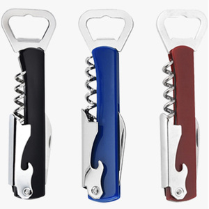 Tire-bouchon de serveur en acier inoxydable, ouvre-bouteille multifonctionnel pour vin et bière, outil de bar portable pour restaurant et usage domestique - Product Image 4