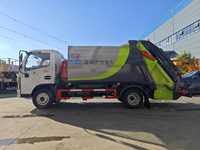 Camion Compacteur Mini-Ordureuse Neuf 6m³ Véhicule Diesel de Transfert de Déchets 4x2 Automatique avec Moteur et Boîte de Vitesses Incluses