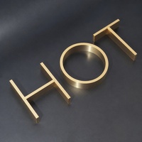 Lettres métalliques 3D personnalisées non éclairées pour enseigne murale de bureau, salon et entreprise