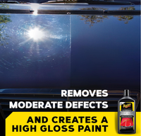 Crema Meguiars Ultimate Compound Pro-Grade para Eliminar Arañazos de Coche, Corrección de Pintura, Elimina Remolinos y Defectos, Restaura el Brillo