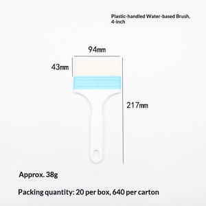 Pinceaux de peinture industriels OEM à prix d'usine, forme plate, multi-tailles, manche en plastique, <span class=keywords><strong>pinceau</strong></span> mural en nylon <span class=keywords><strong>Purdy</strong></span> - Product Image 6