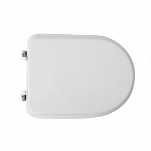 Asiento de inodoro para inodoro Jumbo Tua Forma 7, bisagras blancas en forma de lazo, 50,5 cm de longitud - Product Image 3