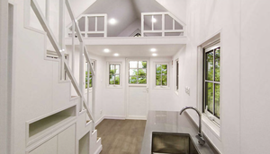 Lắp ráp 5.8M prefab hiện đại nhà biệt thự sang trọng di động mở rộng mô-đun nhà nhỏ trên bánh xe - Product Image 6