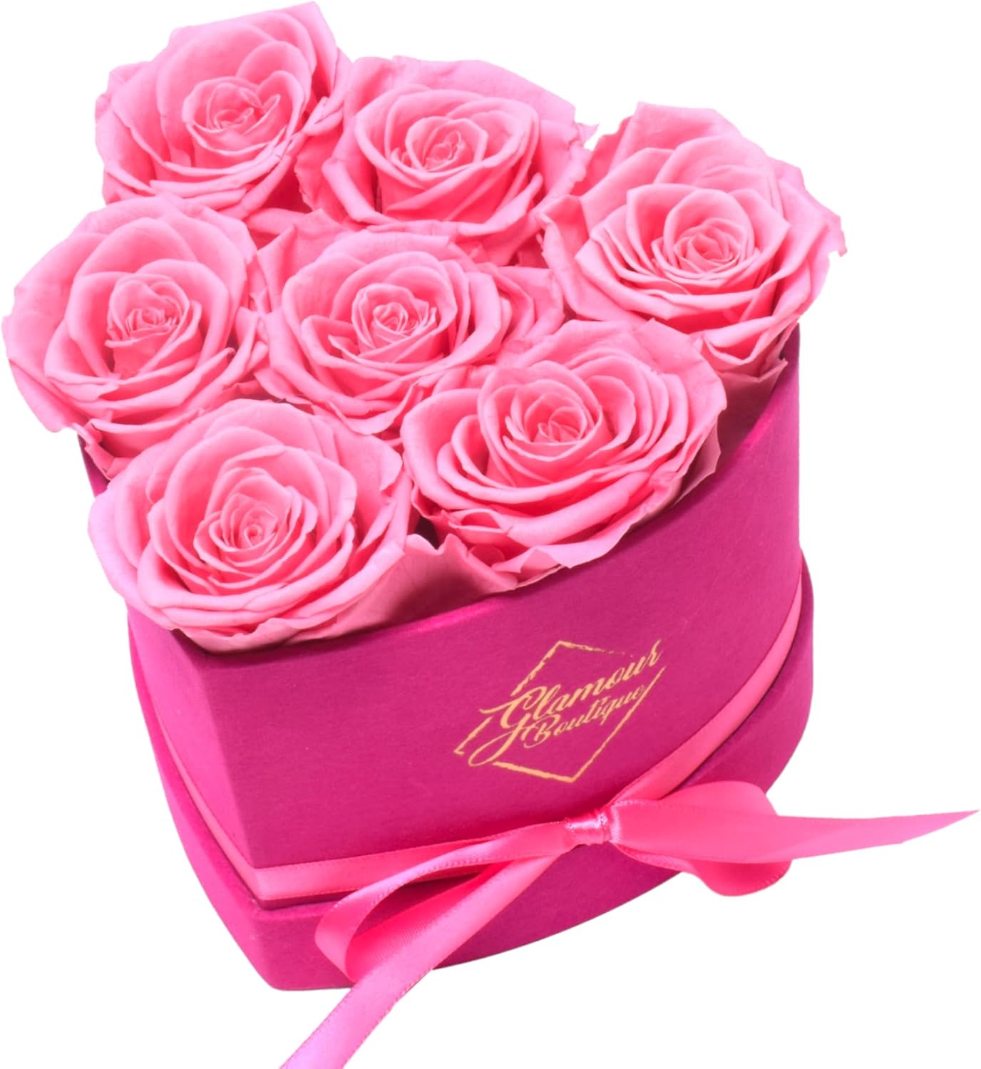 velvet pink 7 roses