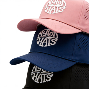 Casquette de sport 5 panneaux personnalisée OEM avec logo brodé pour hommes et femmes, en nylon découpé au laser, avec corde de golf - Product Image 6