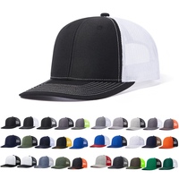 Gorras Trucker Richardson 112 de 6 Paneles con Logotipo Personalizado de Fábrica, Gorras Snapback de Malla Lisa para Ciclismo, Deportes al Aire Libre, Moda y Viajes