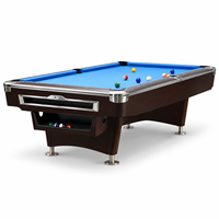Table de billard populaire de 9 pieds avec dalles naturelles, vente directe d'usine Star Billiard, table de billard Maxima 8