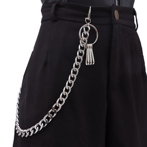 โซ่ห่วงโซ่โลหะชั้นเดียวที่ทันสมัยพร้อมห่วงโซ่กลมจี้พู่สำหรับสวมใส่ทุกวันเครื่องประดับแฟชั่นฮิปฮอป - Product Image 6