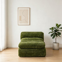 Shunlinghang vente en gros pas cher moderne salon meubles de maison compressible emballage sous vide tissu velours compressé canapé chaise