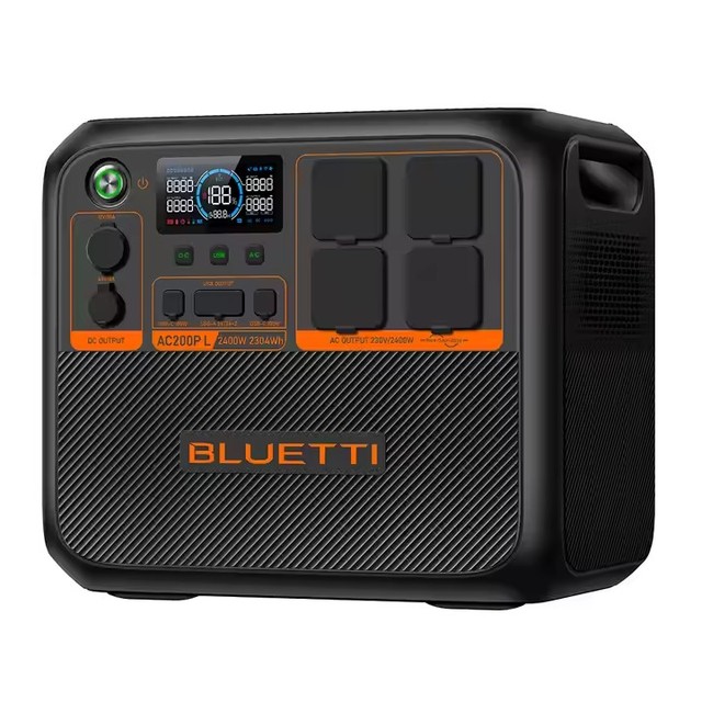 AC200PL Version 2400W Pure Sine Wave Lithium Ion Home Appliances Solar Generator Wireless Charge Portable Backup Power Station
