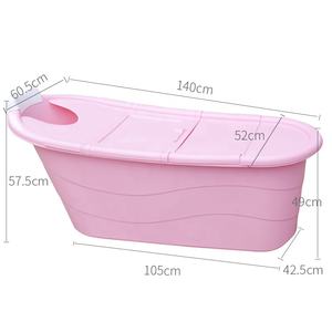 Baignoire pour adultes <span class=keywords><strong>en</strong></span> plastique de grande capacité personnalisée pour la famille avec trou et couvercle - Product Image 4