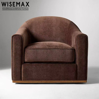 Canapé d'appoint WISEMAX FURNITURE, style rétro de luxe, en velours, pour maison, villa, hôtel, style français