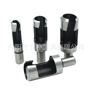 Carbon Steel Cylindrical <b>Wood</b> Plug <b>Drill</b> <b>Bit</b> 4Pc Set Round Shank Bright Finish For Woodworking - Product Image 2