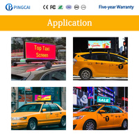 Afficheur LED mobile extérieur 4G GPS pour taxi