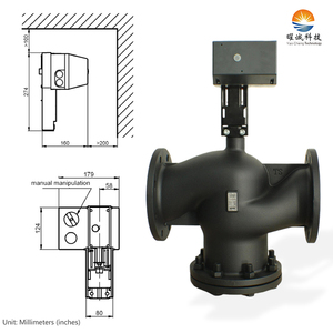 วาล์วควบคุมแรงดันน้ำไฟฟ้า24V DN15-DN400 3000N AC สำหรับควบคุมความชื้น - Product Image 4