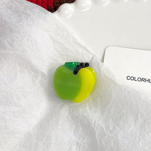 Dessin animé légumes fruits acétate pince à cheveux pour femmes acétate pomme citron kiwi aubergine poivre cheveux accessoires - Product Image 6