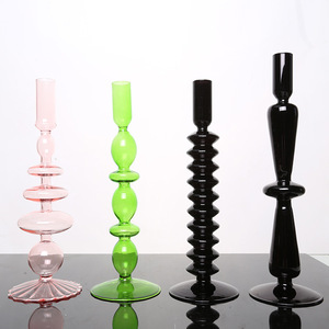 Chandeliers en verre coloré hauts et coniques, style <span class=keywords><strong>cheminée</strong></span>, économiques, pour centres <span class=keywords><strong>de</strong></span> table <span class=keywords><strong>de</strong></span> mariage - Product Image 4