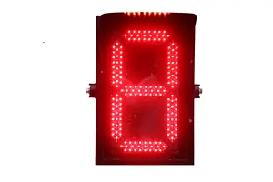 Led Flare Warning Barricade Flash Light 300mm Traffic Pedestrian Light With Countdown Timer