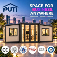 Maison préfabriquée personnalisée de 40 pieds, cabane modulaire portable pour complexe hôtelier, camping et hébergement touristique