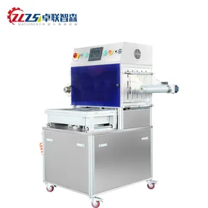 Zlzsen High Speed Filling Sealing Vegetables Clamshell Tray Packing For Lettuce Spinach Fruit Box Packaging Machine