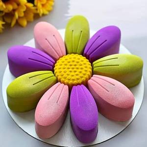 MUYULINS factory can customize DIY 3D chrysanthemum LFGB food-grade <b>baking</b> and <b>silicone</b> mousse cake molds - Product Image 3