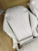 Housse de siège de voiture en cuir vert sur mesure pour Audi A4/A6/Allroad 2017-2024, accessoires de décoration intérieure de luxe originaux