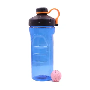 Personalizado 800ml lindo de agua de los deportes de plástico bebida botella de coctelera con mezcla de bola