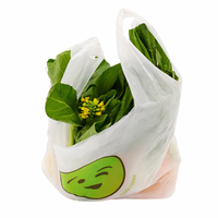 Sacs en plastique personnalisés de haute qualité pour t-shirts de remerciement, sacs à poignée pour supermarché et épicerie, vente en gros